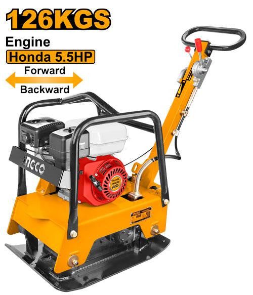 INGCO PLAQUE DE COMPACTAGE REVERSIBLE 126KGS 4,0KW MOTEU [GCP125-1]