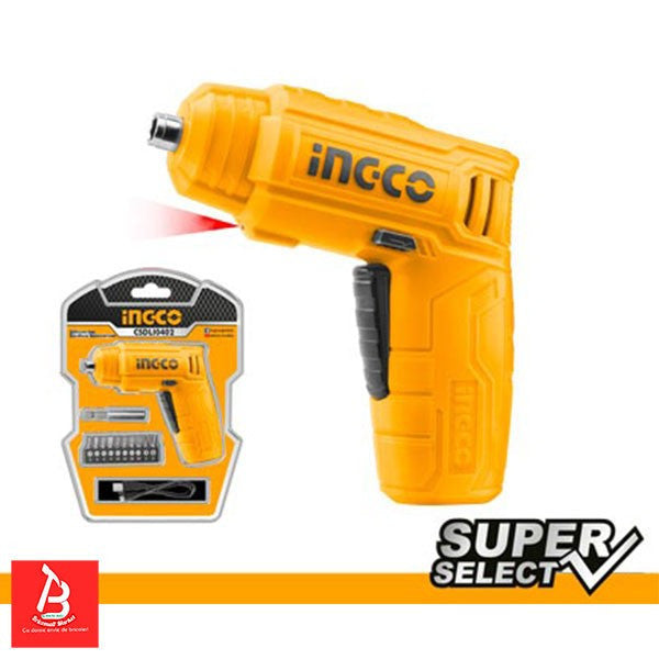 INGCO TOURNEVIS ELECTRIQUE 4V SS [CSDLI0402]